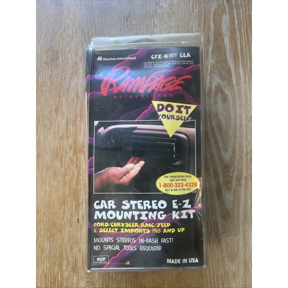 VTG Audiovox Rampage‎ CFI-K509 CLA Car Stereo Mounting Kit Ford Chrysler Jeep